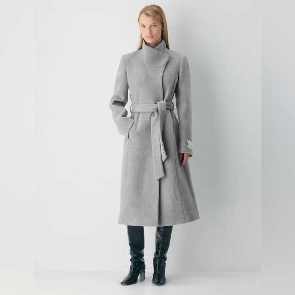Babaton Jackets & Blazers - Babaton Aritzia The Connor Coat Long - Virgin Wool, Gray